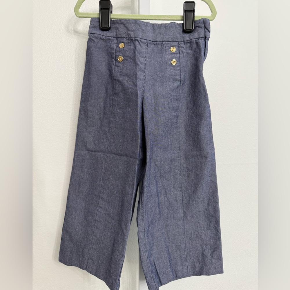 Janie and Jack Blue Wide leg Culottes for Kids